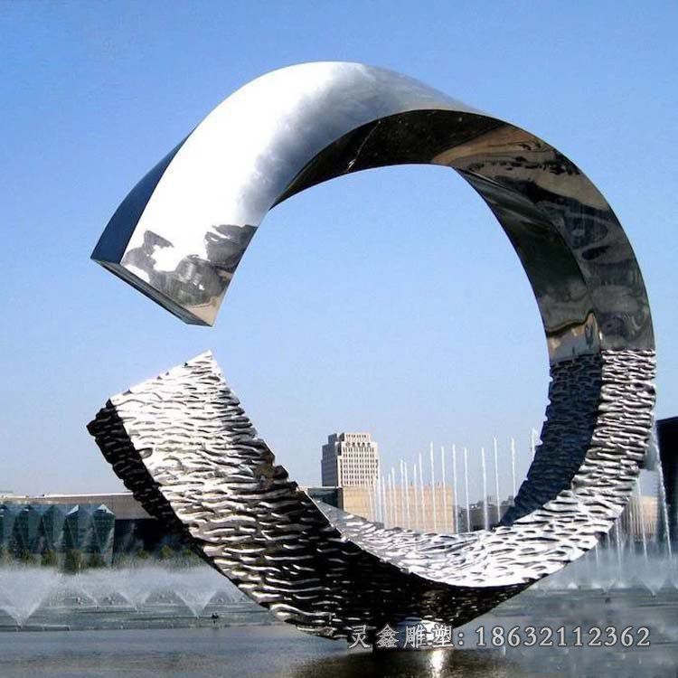 不锈钢城市景观雕塑 (82)