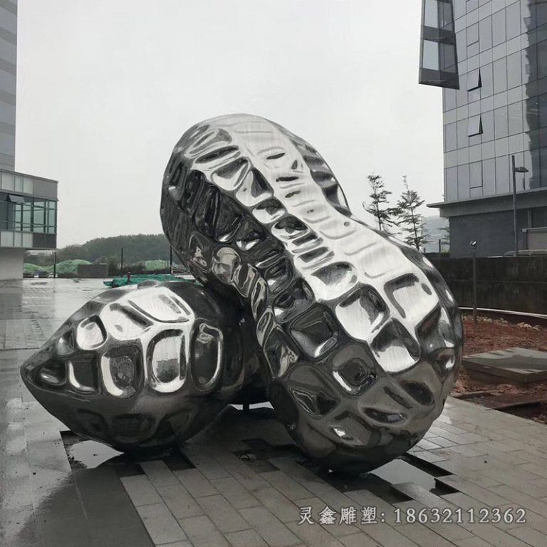 不锈钢广场抽象雕塑 (134)