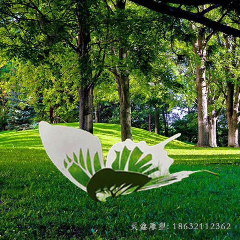 不锈钢蝴蝶动物雕塑 (66)