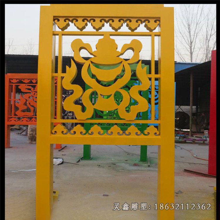 不锈钢剪纸景观雕塑 (5)