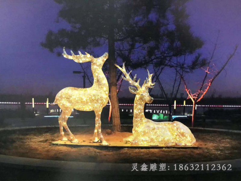 不锈钢鹿雕塑 (59)
