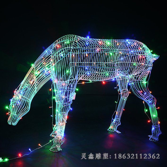 不锈钢鹿雕塑 (220)