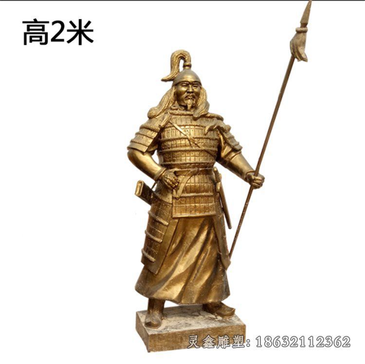 古代将军铜雕
