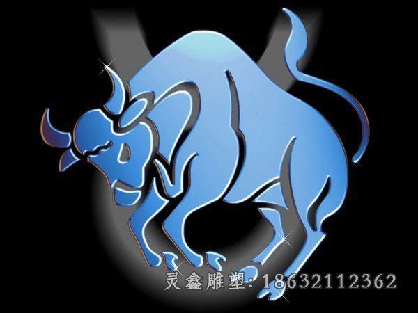 不锈钢牛雕塑，不锈钢动物雕塑
