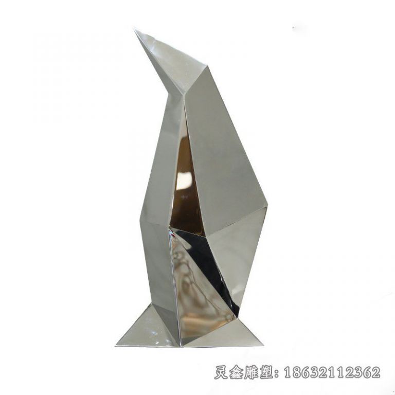 不锈钢企鹅雕塑 (6)