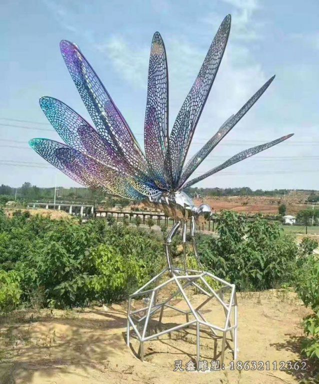 不锈钢蜻蜓雕塑 (16)
