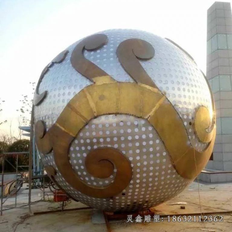 不锈钢球形雕塑 (19)