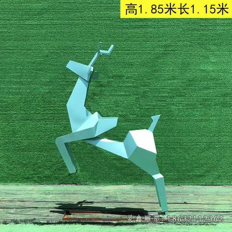 不锈钢鹿雕塑 (451)