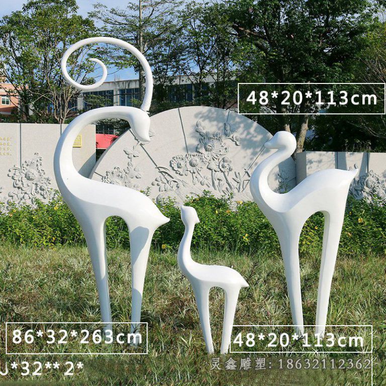 不锈钢鹿雕塑 (513)