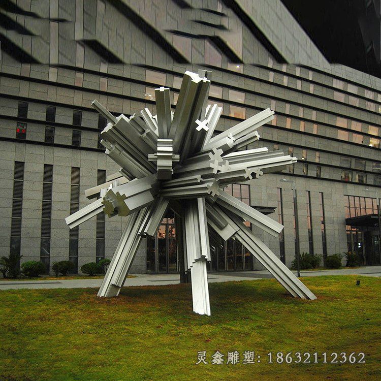 不锈钢企业标志雕塑 (136)