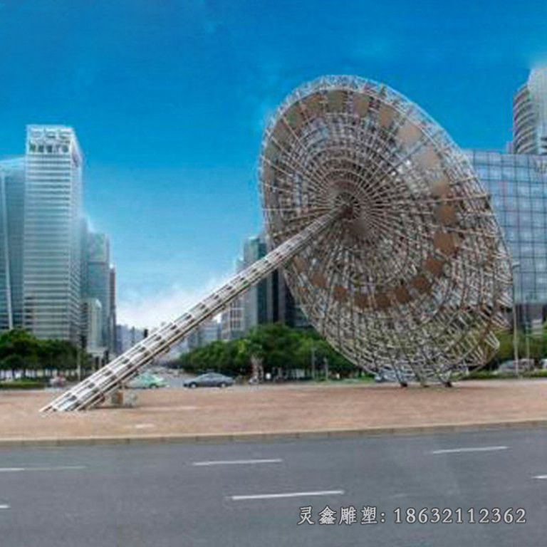 不锈钢城市景观雕塑 (124)