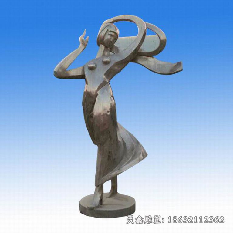 不锈钢跳舞雕塑 (20)
