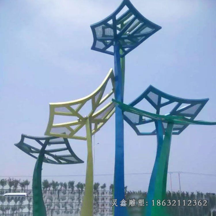不锈钢树叶雕塑 (95)