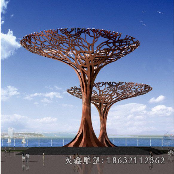 不锈钢城市景观雕塑 (88)