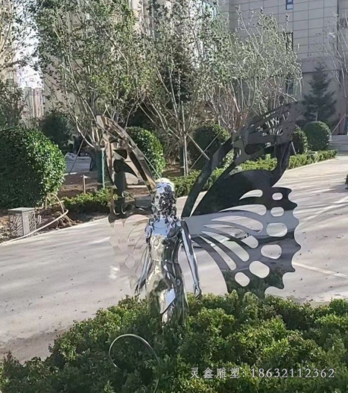 不锈钢城市景观雕塑 (41)