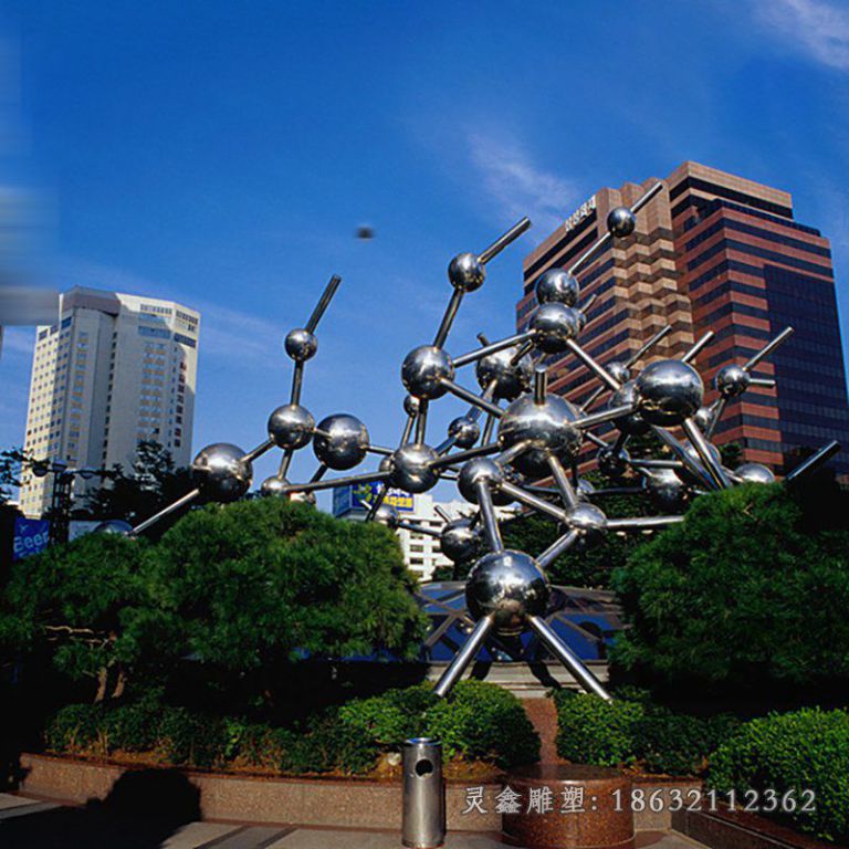不锈钢校园景观雕塑 (96)