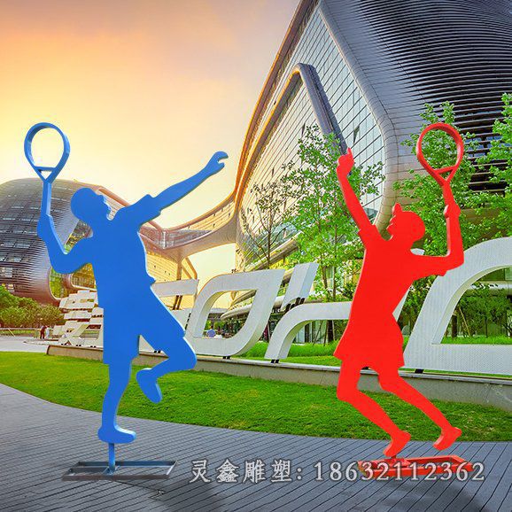 不锈钢羽毛球雕塑 (35)