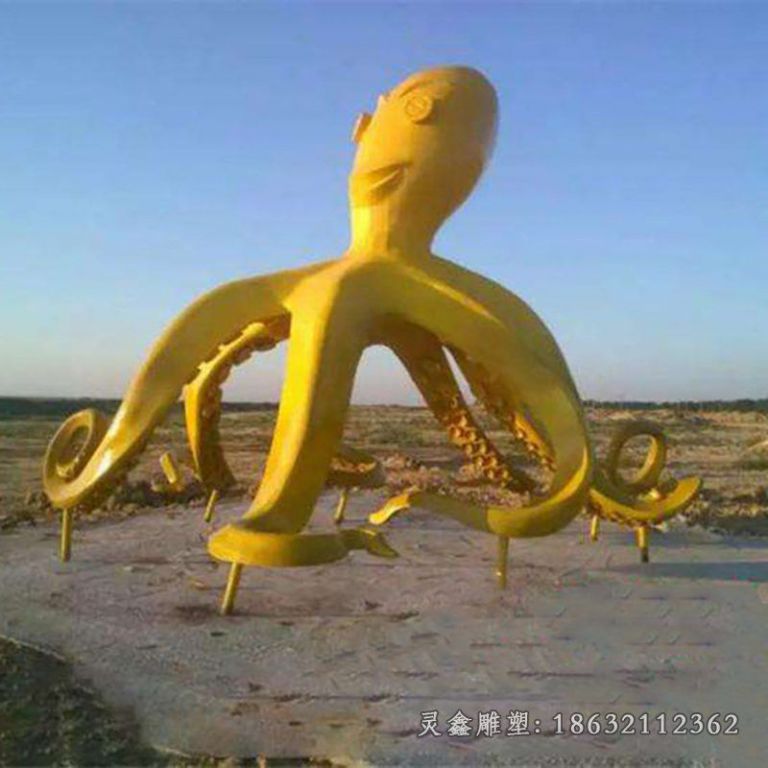 不锈钢章鱼雕塑 (3)