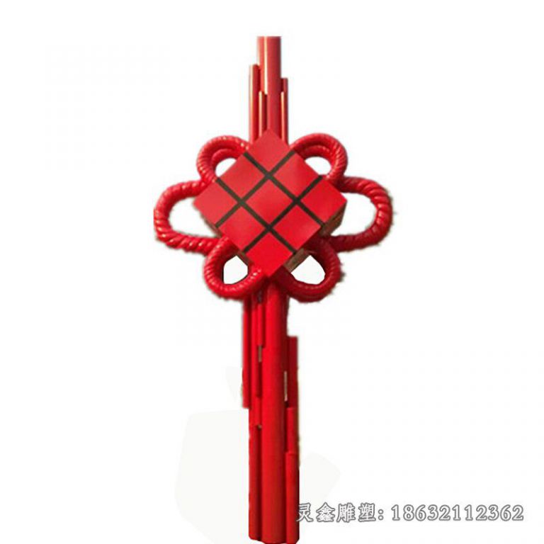 不锈钢中国结雕塑 (16)
