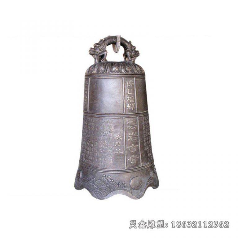 寺庙铜钟雕塑