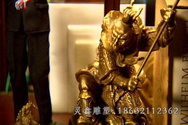 孙悟空铜雕，神话人物铜雕