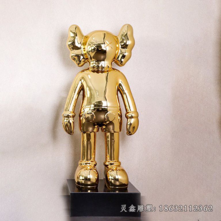 不锈钢芝麻街机器人雕塑 (1)