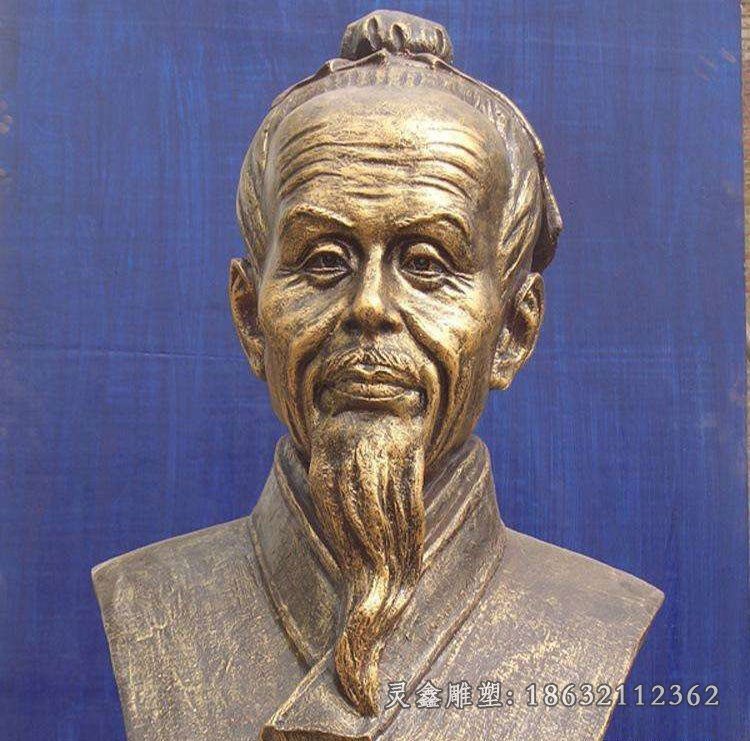 天文学家祖冲之胸像铜雕_看图王