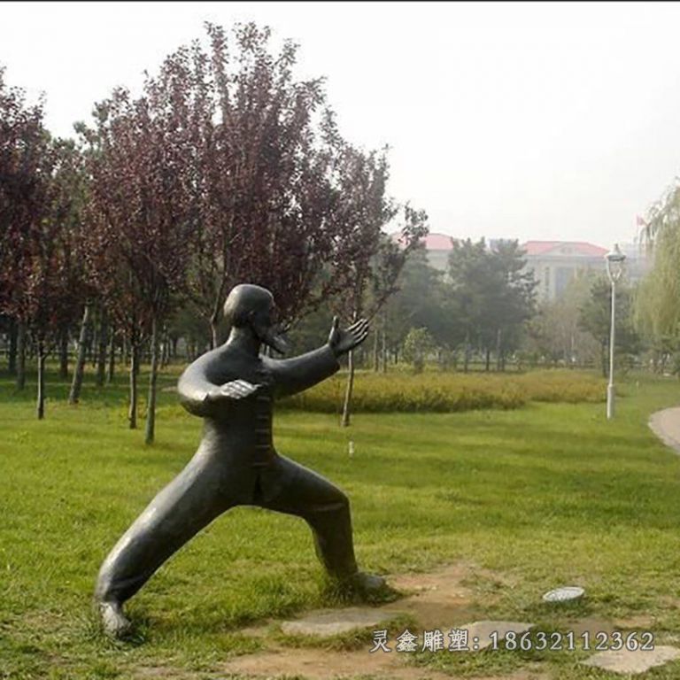铜雕人物雕塑，公园景观雕塑