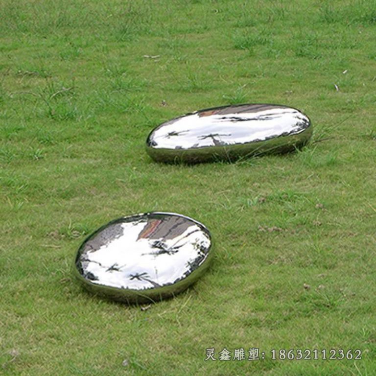 不锈钢鹅卵石景观雕塑 (10)