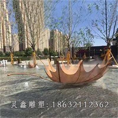 不锈钢枫叶雕塑 (3)
