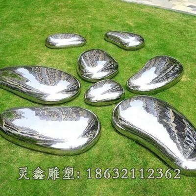 不锈钢鹅卵石景观雕塑 (21)
