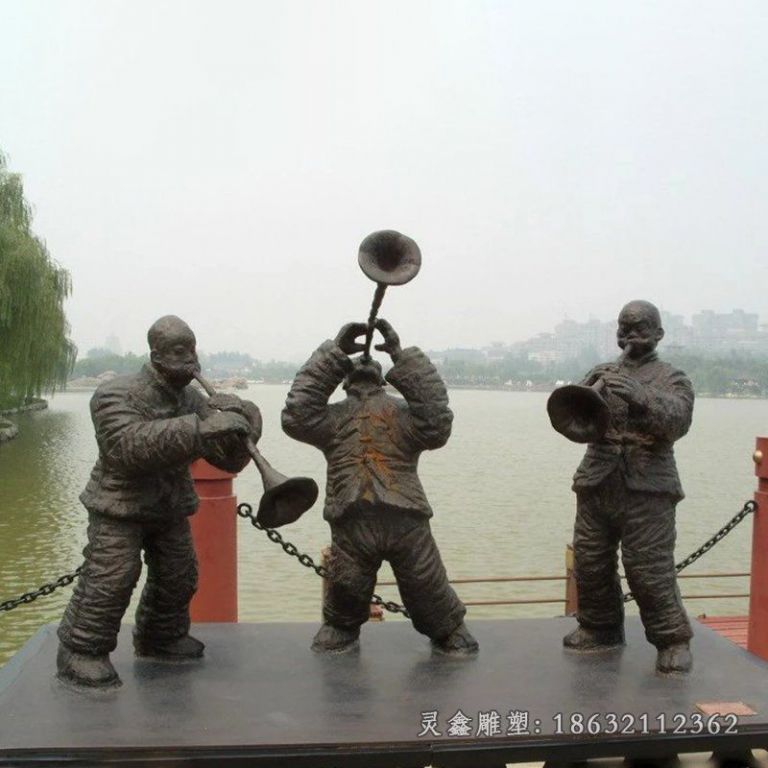 吹唢呐铜雕，公园人物铜雕[1]
