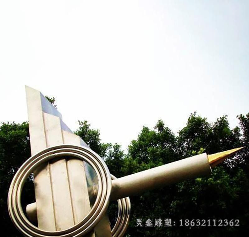 不锈钢钢笔雕塑 (4)