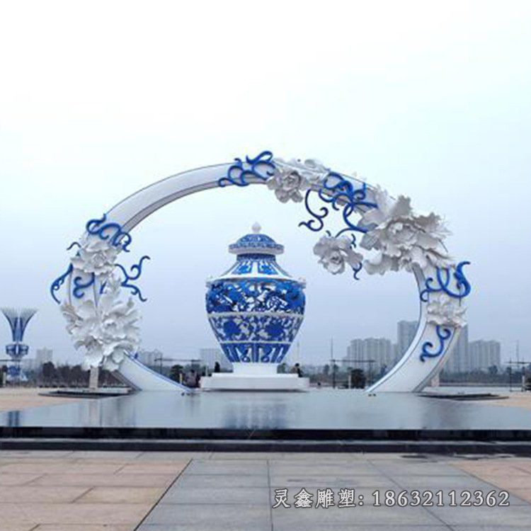 不锈钢广场雕塑 (40)