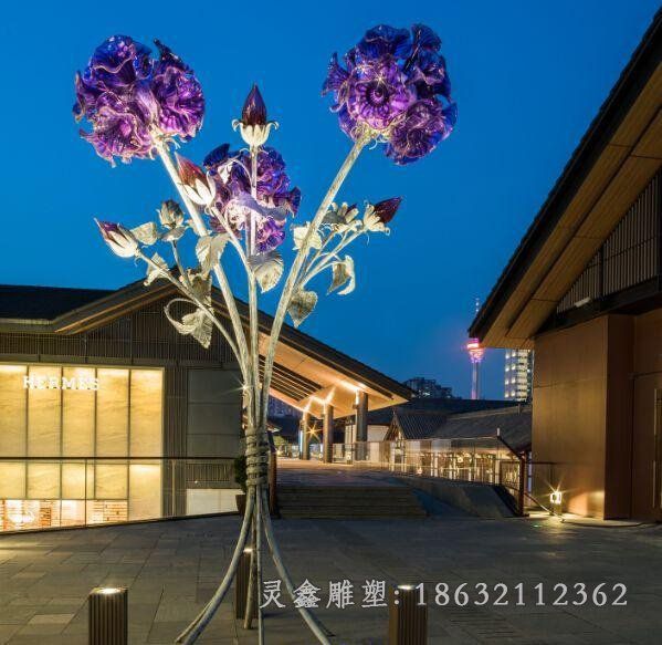 不锈钢花朵景观雕塑 (9)_看图王