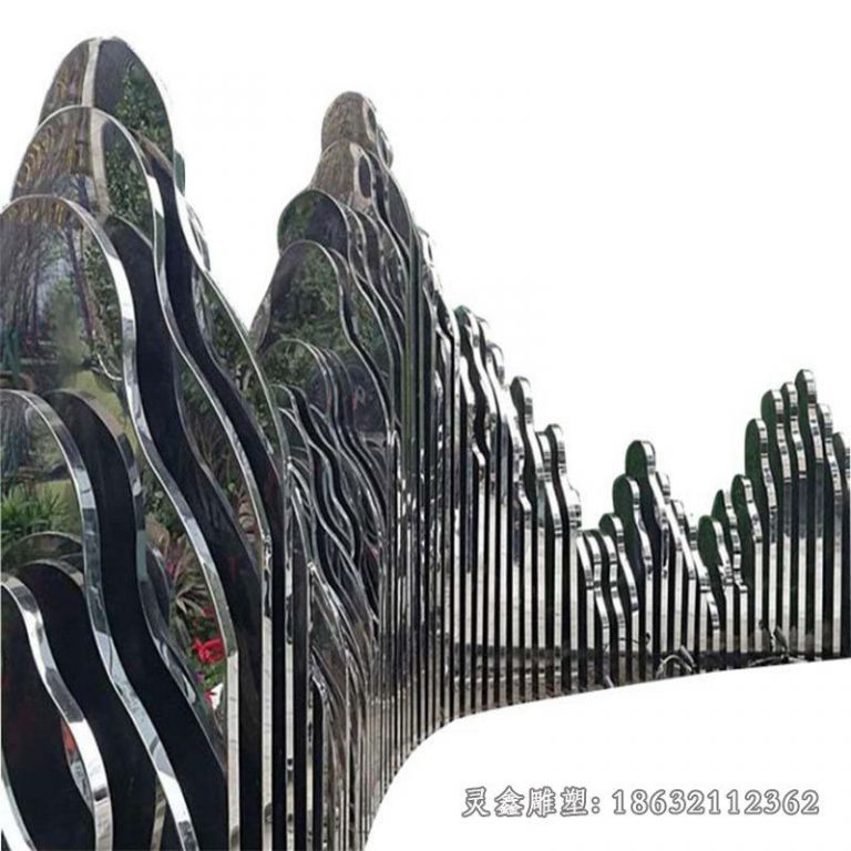 不锈钢假山雕塑 (6)