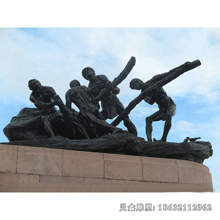 工人景观铜雕 (15)
