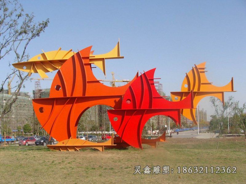 不锈钢广场景观雕塑 (24)