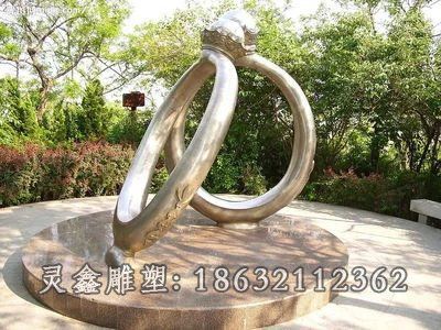 不锈钢戒指景观雕塑 (1)[1]