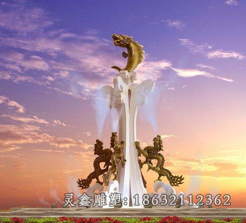 不锈钢龙雕塑 (13)_看图王
