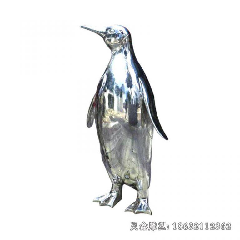 不锈钢企鹅雕塑