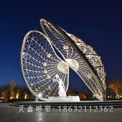 不锈钢扇贝雕塑 (3)