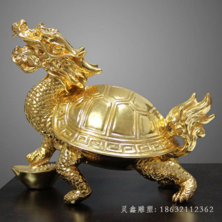 吉祥龙龟铜雕 (12)