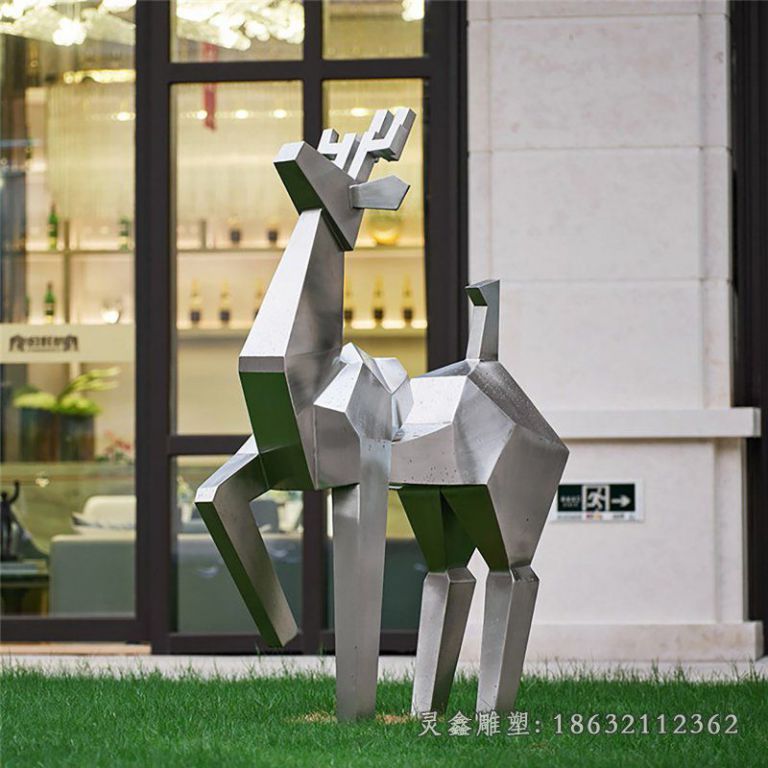 不锈钢鹿雕塑 (48)