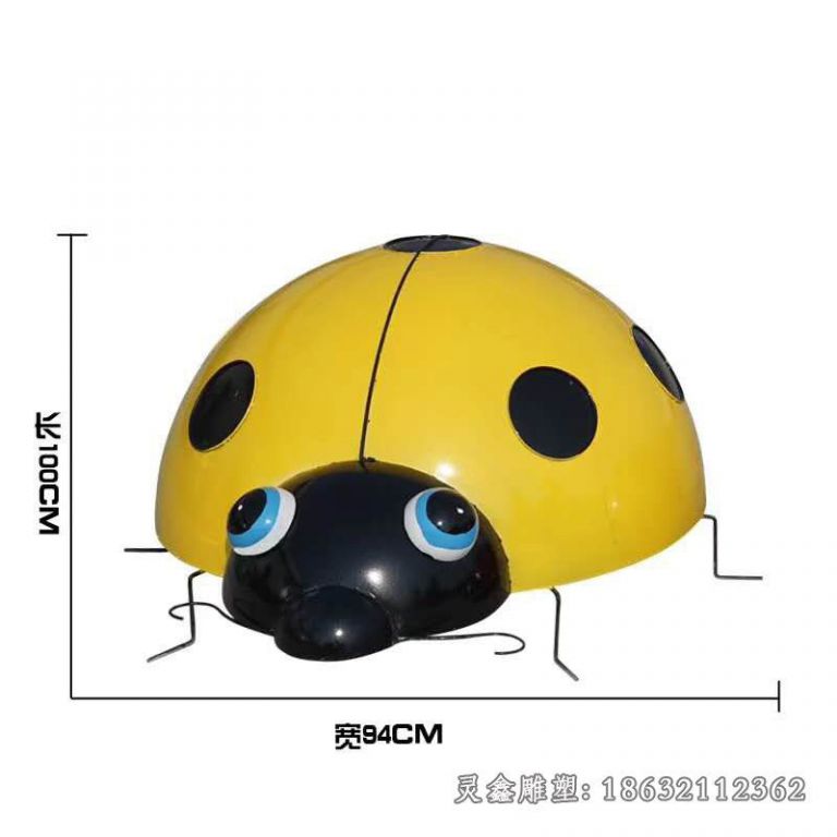 不锈钢七星瓢虫雕塑 (2)