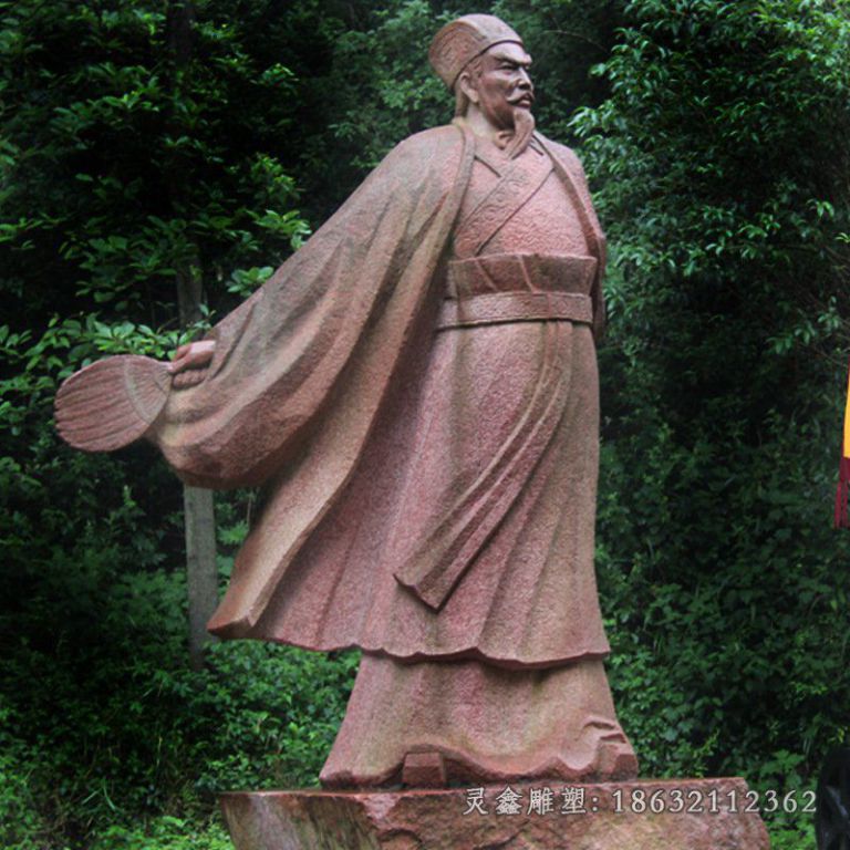 景观雕塑工艺品历史人物诸葛亮雕塑定制园林广场文化街景人物雕像4546