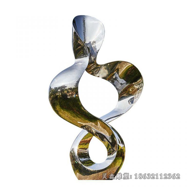 不锈钢数字雕塑 (2)