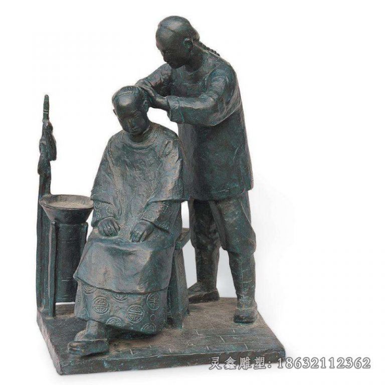 聚方雕塑长期供应城市大型铜雕铸铜雕塑户外园林景观人物古代老人41500