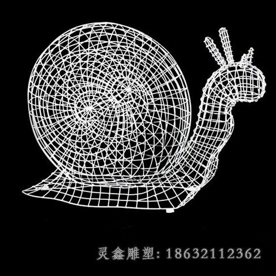不锈钢蜗牛雕塑 (3)
