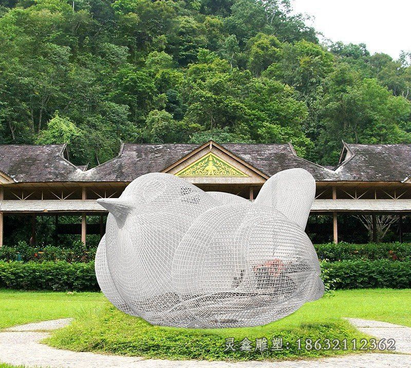 不锈钢小鸟雕塑 (5)_看图王